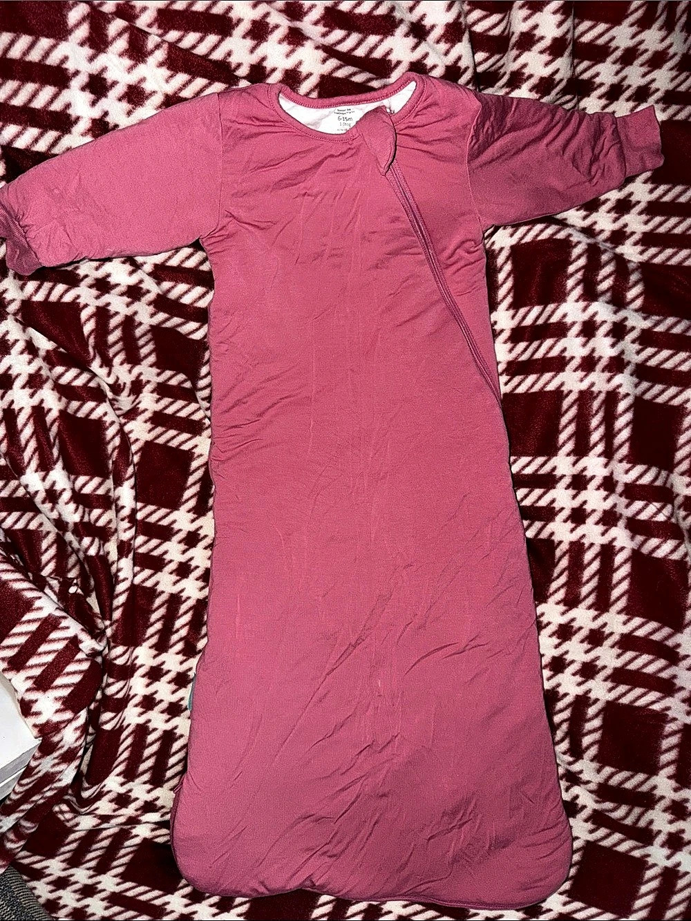 PurComfy 1.0 tog Long Sleeve LuxeDream Series Pink Baby 6-15M Like New